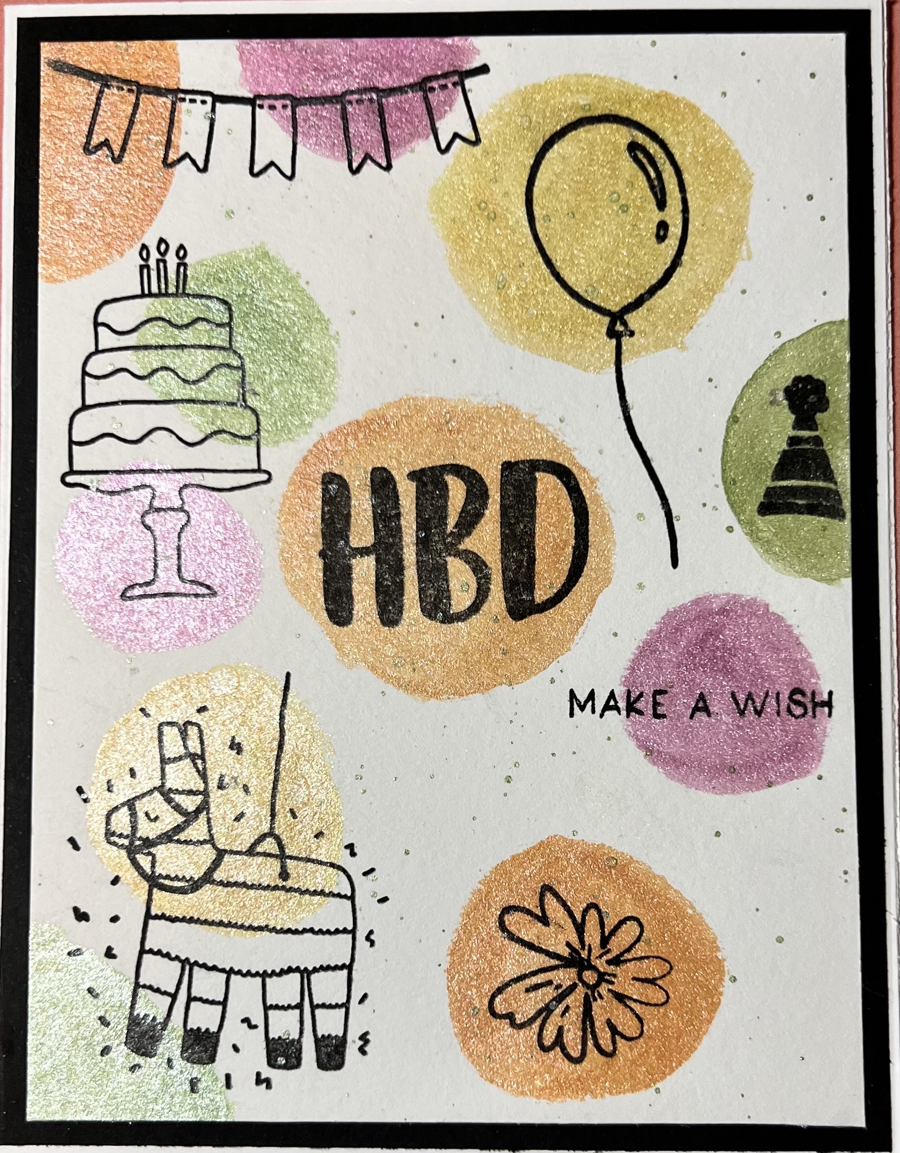 Childrens Stamped Birthday Card